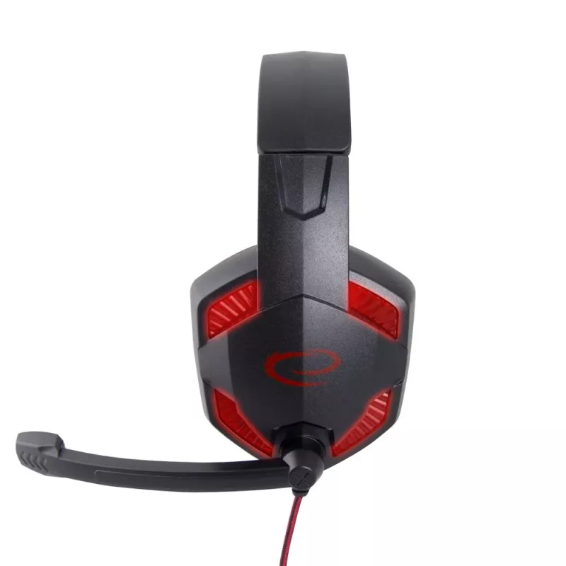 Gaming Headset ESPERANZA BLACKBIRD, Microphone, USB/Jack 3.5mm, Black/Red