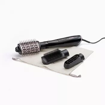 Hot air brush BABYLISS Style Smooth 1000 Airflow AS128E, 1000 W, Black, 3 brushes, ion tech, adjustable thermostat