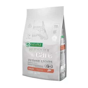 NATURE'S PROTECTION Superior Care White Dogs Grain Free Junior Small white fish - dry food for puppies - 1.5 kg