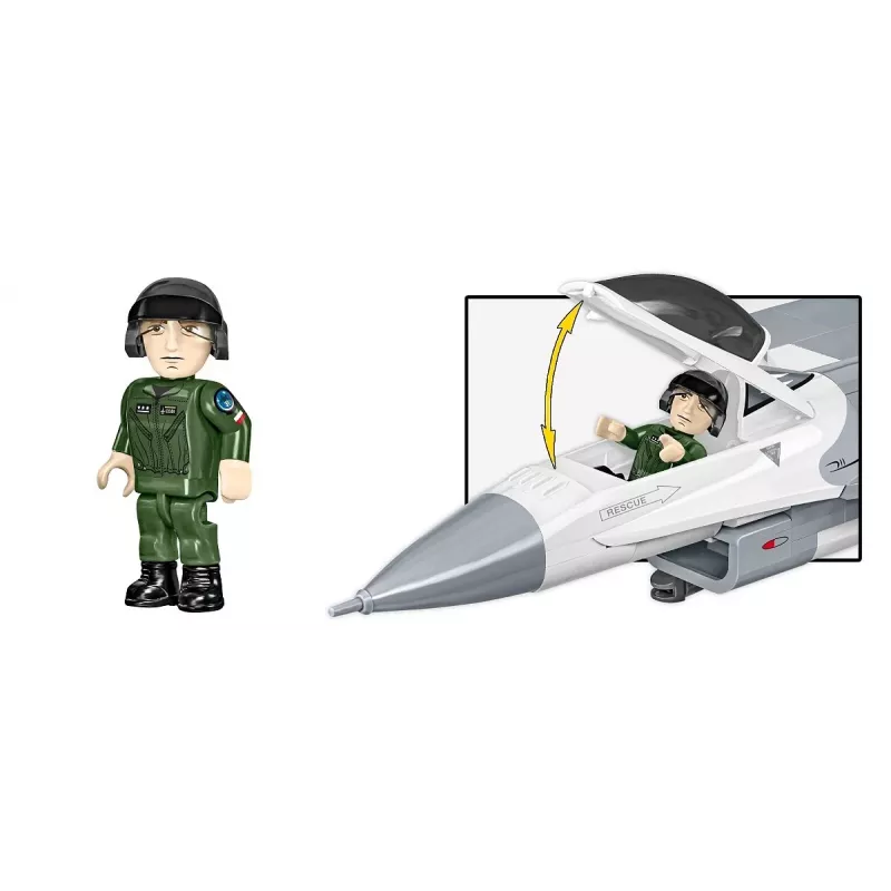 Construction set Cobi F-16C Fighting Falcon — 463 pieces, scale model building kit