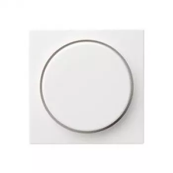 GIRA - System 55 - Abdeckung mit Knopf für Drehdimmer *reinweiss seidenmatt* (0650 27)