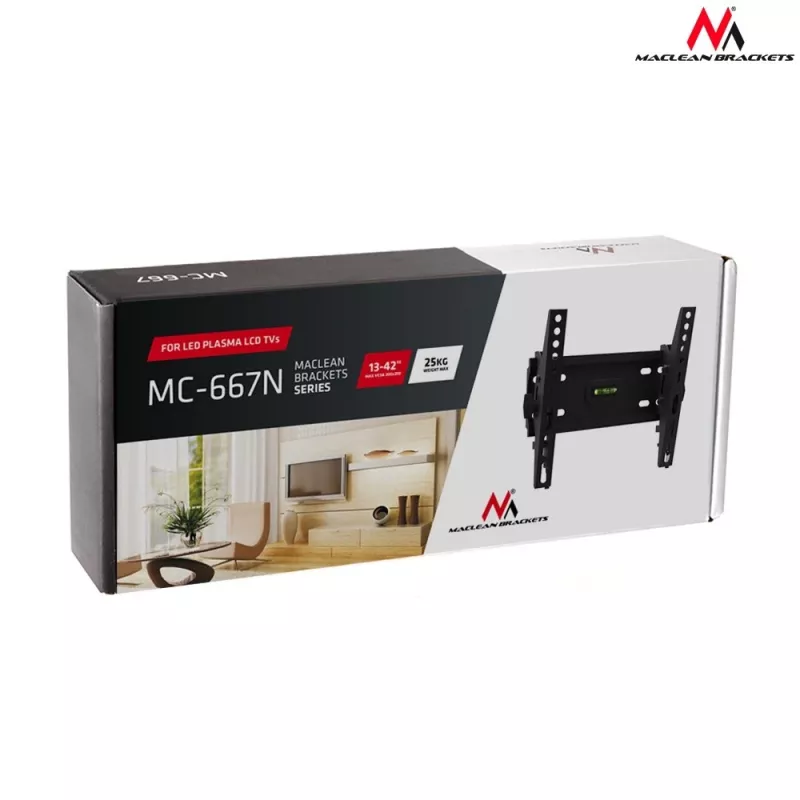 Maclean MC-667 TV mount 106.7 cm (42) Black