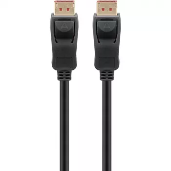 DisplayPort 2.1 Cable, Certified, 16K @ 60Hz, 80 Gbit/s (black, 1 Meter, VESA-Zertifizierung)