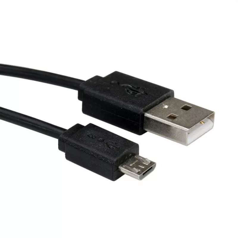 ROLINE USB 2.0 Coiled Cable - A - Micro B - ST/ST 1,0 m - Shielded - USB 2.0 Type Micro B - 1 mm - coiled (11.02.8317)