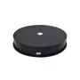 Electric 360° Rotating Display Stand with LED Lighting, Round 30cm, Black