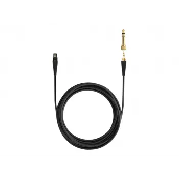 Replacement straight audio cable for Beyerdynamic Pro X headphones — black