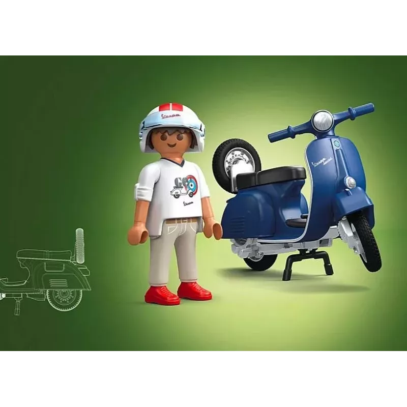 Figures set Vespa 71622 1969 Vespa 150 Sprint Veloce, blue