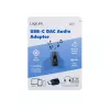 LogiLink USB-C DAC Audio Adapter. USB-C/M to 3.5 Mm/F. Black
