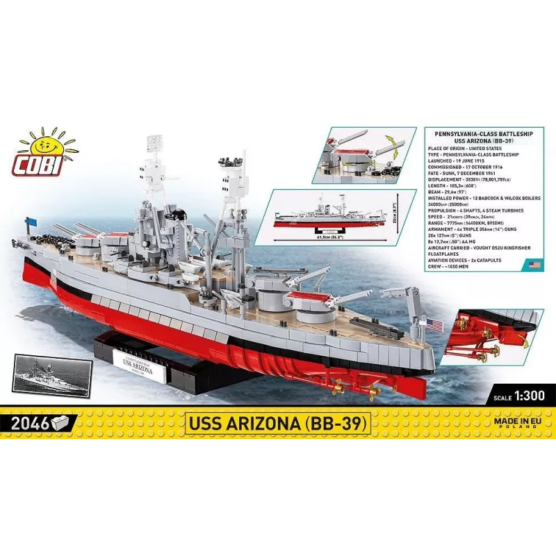 Blocks USS Arizona BB-39 2046 blocks