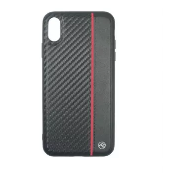 Phone case Tellur Cover for iPhone XS Max — black carbon finish