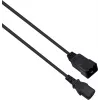 Power extension cable helos 262667 IEC 60320 C13 to C20 250 V 1 m