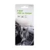 Car charger Gembird EG-U2C2A-CAR-02, 12–24V input, 5V/2.1A output, 2× USB 2.0, black