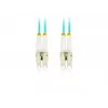 Fibre optic cable LANBERG FO-LULU-MD31-0010-TQ 1 m OM3 LC–LC Aqua