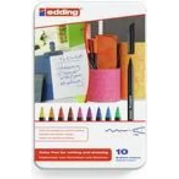 Felt pen Edding 1200 colourpen Fine Black Blue Brown Green Orange Pink Purple Red Yellow 10 pc(s)