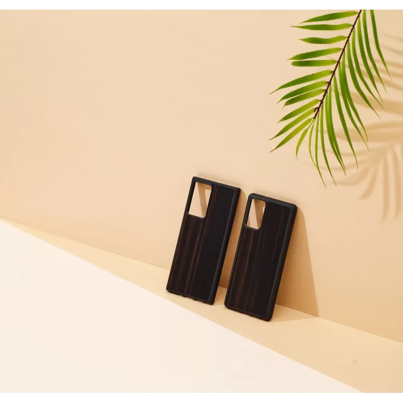 Protective phone case Man and Wood for Samsung Galaxy Note 20 — ebony black