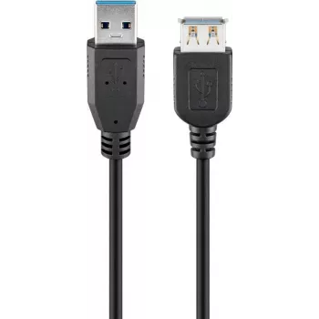 Goobay USB-Extension Cable USB 3.0 m black - USB-3.0-Plug Type A> USB-3 (74149)