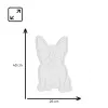 Neon light MANTA Manta SNL66WH French Bulldog White — decorative LED neon sign shaped like a French bulldog