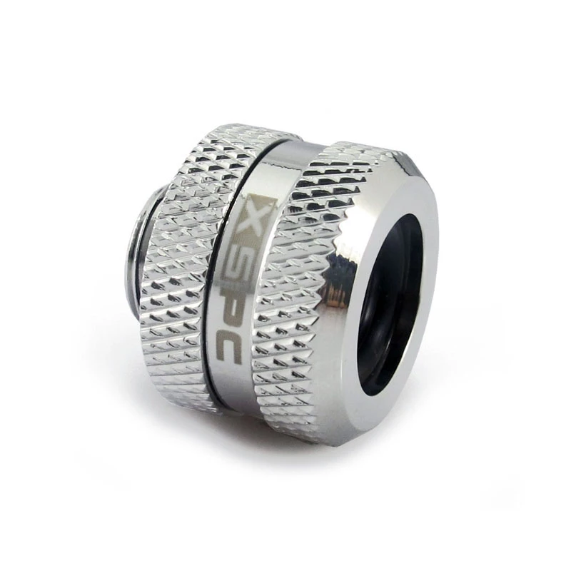 XSPC Connector G1/4 to 14mm Hardtube, chrome - 8 pieces
