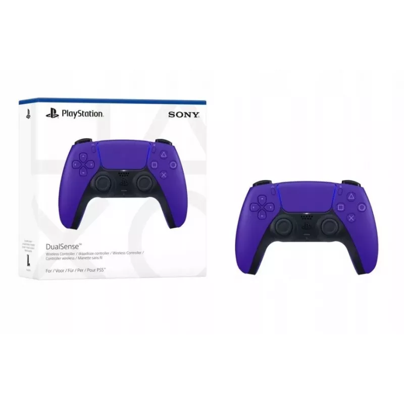 Gamepad Sony DualSense wireless controller for PlayStation 5 — purple, haptic feedback, adaptive triggers, built-in speaker, Li‑Ion battery