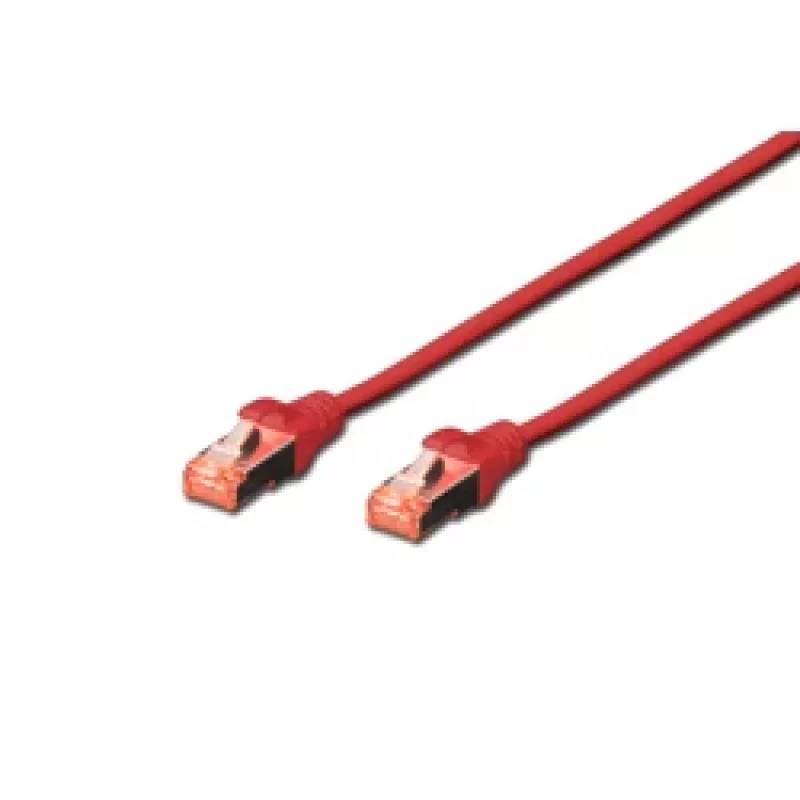 Network Cable Digitus CAT 6 S/FTP RJ-45 0.5m Red