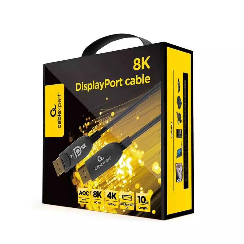 DisplayPort cable Gembird CC-DP8K-AOC-10M 10m Black