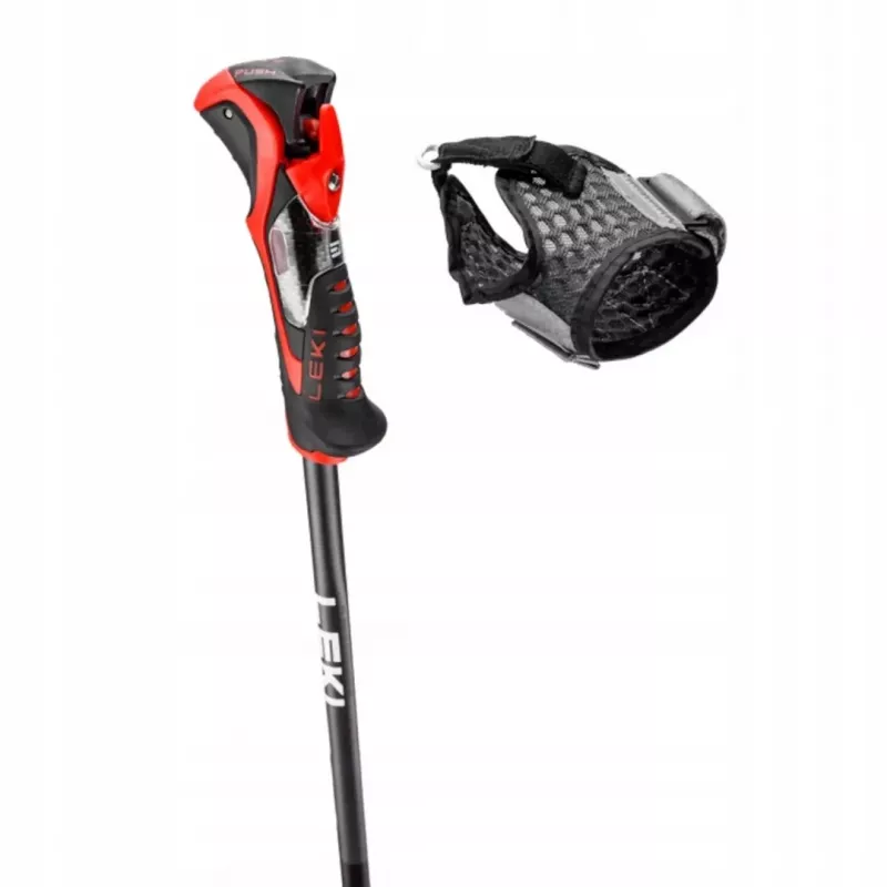 Ski poles Leki 3D AIRFOIL black/red 120 cm