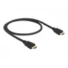 DeLOCK - Video-/Audio-/Network Cable - HDMI - 28 AWG - HDMI, 19-pin (M) - HDMI, 19-pin (M) - 50cm - Black (84751)