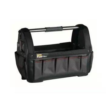 Tool box STANLEY 1-93-951, plastic, hinged lid, handles, 480×250×330 mm, black