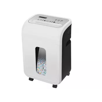 Office document shredder TRACER TRANIS47633 White — 4x12 mm cross-cut, 14-sheet capacity, 20 L basket