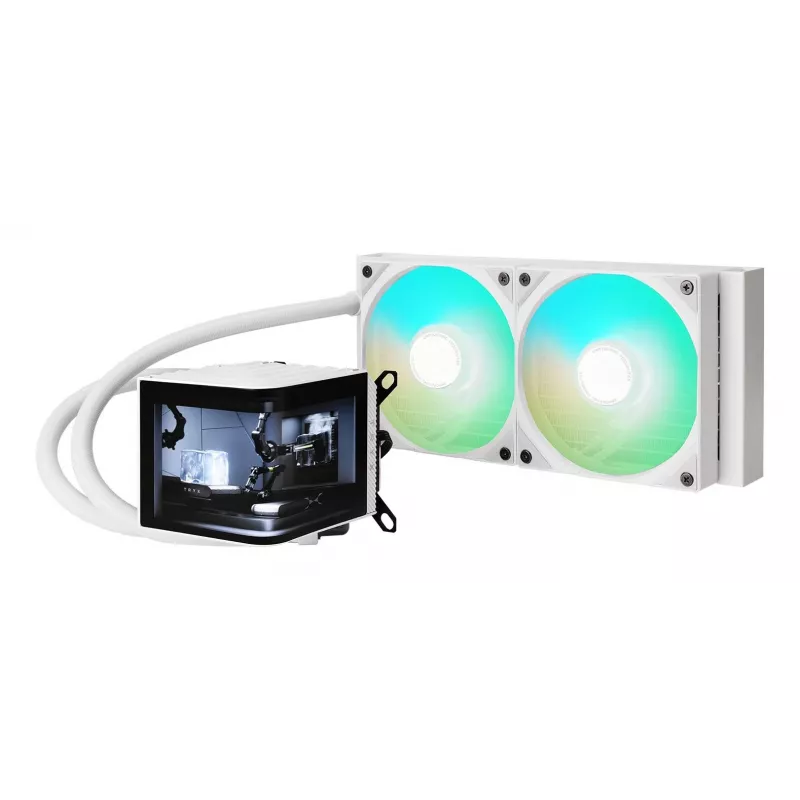 TRYX PANORAMA ARGB 240 Processor Liquid cooling kit 12 cm White 1 pc(s)
