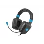 Wired gaming headset Fury NFU-1584 with boom microphone, circumaural, 98 dB, 15–25000 Hz, 2 m cable, USB and 3.5 mm, blue