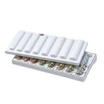 Coin pocket WEDO 160.500937 light gray — small zippered pouch for coins and small items
