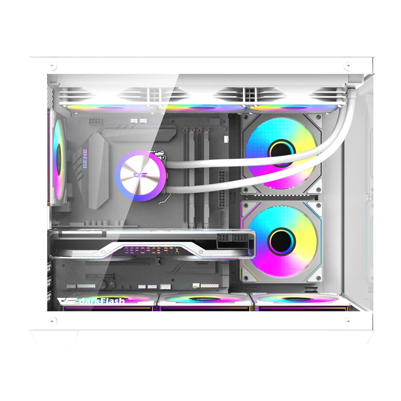 Computer case DarkFlash B275 PRO (white) with 6 fans