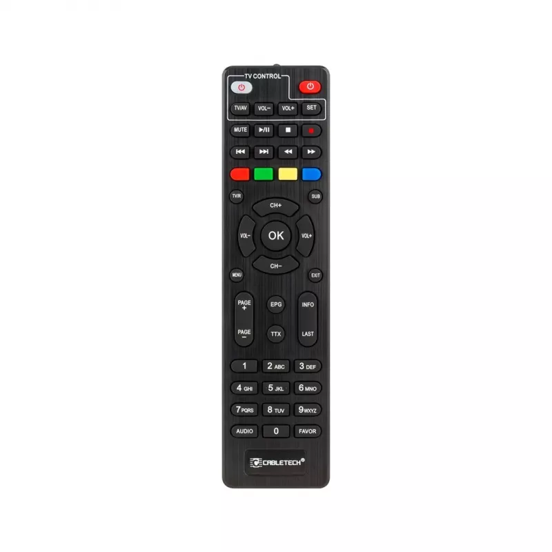 Digital TV Receiver Cabletech URZ0336C DVB-T/T2 H.265 terrestrial tuner, 470–862 MHz, 1 tuner, HDMI, USB, SCART