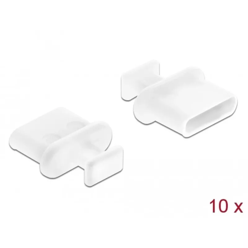 Dust Cover USB Type-C DeLOCK 64094 White 10 pcs