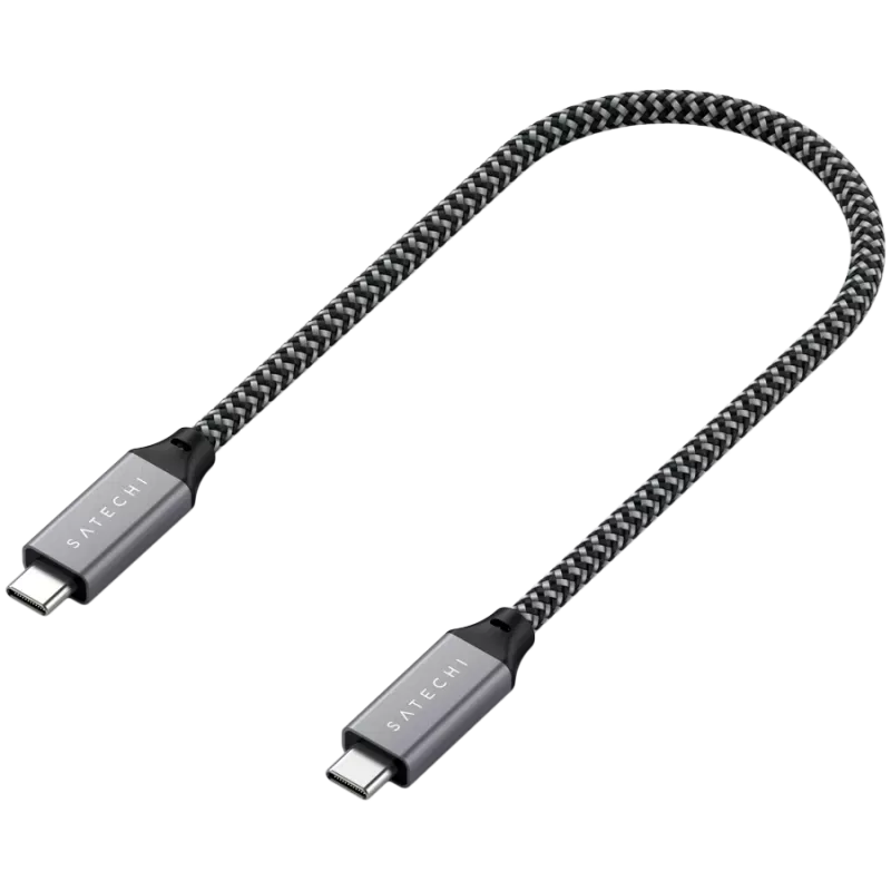 USB Cable Satechi ST-U4C25M USB4 Gen 3x2 0.25m Black Grey