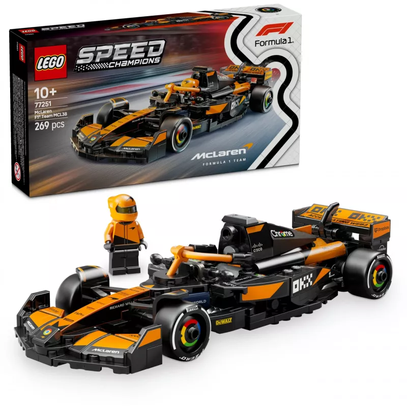 LEGO SPEED CHAMPIONS 77251 McLaren F1 Team MCL38 Race Car