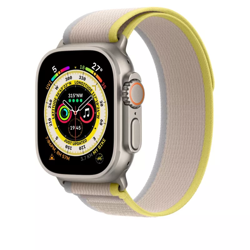 Band Apple MQEG3ZM/A Beige Yellow Nylon Smartwatch 130-180 mm