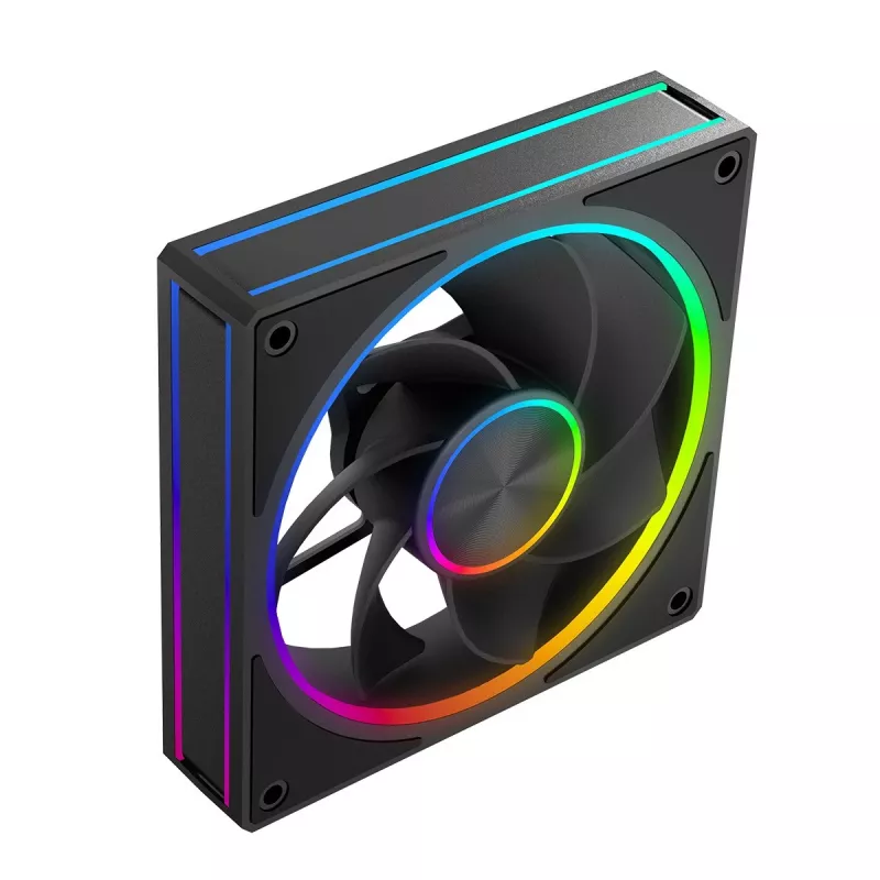 Case fan MODECOM VOLCANO LOOP 120 ARGB Reverse Fan Black 120 mm PWM 400–1400 RPM ARGB header