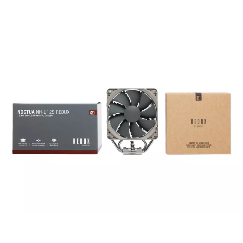 Noctua NH-U12S redux Processor Cooler 12 cm Grey, Stainless steel