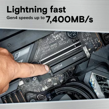 SSD Drive Crucial T500 1TB M.2 NVMe 2280 PCIe 4.0 with heatsink