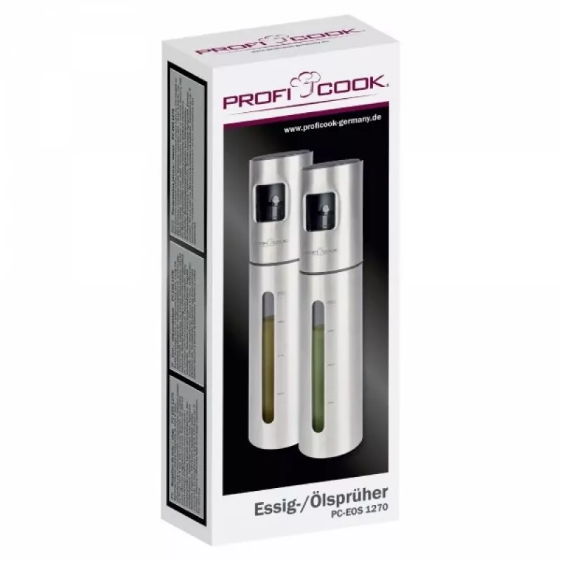 Oil and Vinegar Dispenser ProfiCook PC-EOS 1270 — 0.1 L Stainless Steel, Pump Sprayer
