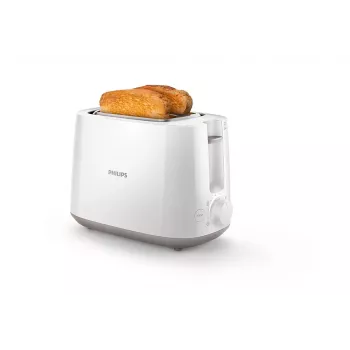 Toaster Philips Daily Collection HD2581/00 — 2-slice, 830 W, 8 browning levels, white
