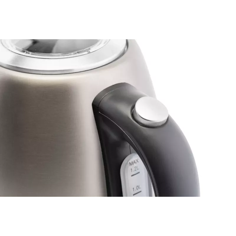 Electric kettle ETA 1.2 L 2100 W, stainless steel housing, grey