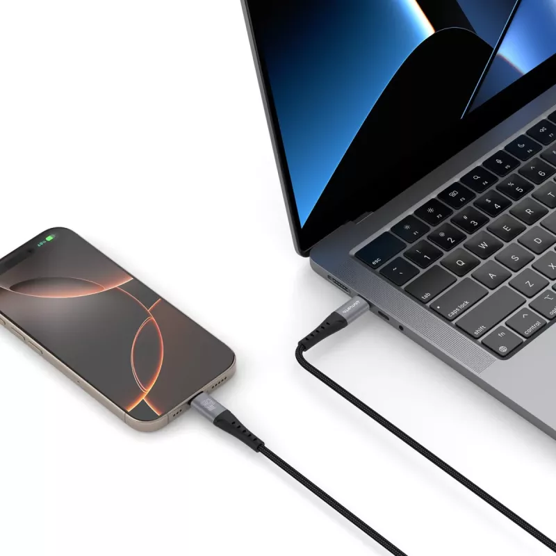 USB cable 4smarts 541454 1.5m USB C Black