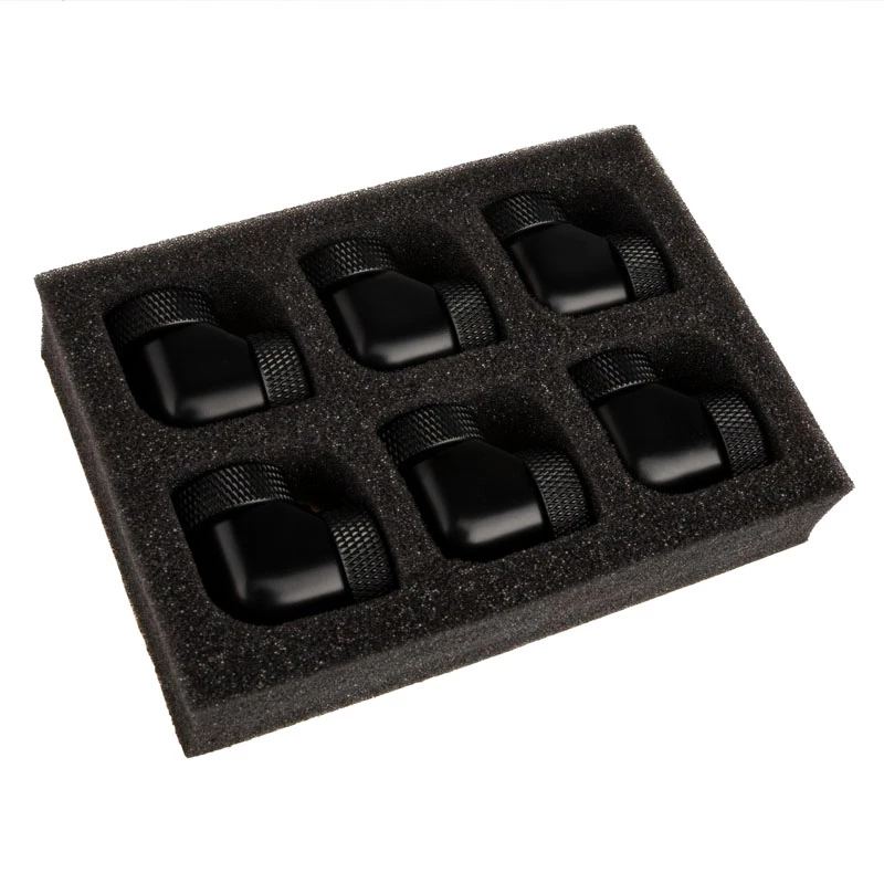 RAIJINTEK Pelias black fan accessory pack — 6 pieces