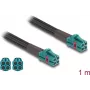 Coaxial Cable DeLOCK 90139 1m Mini FAKRA Z Aqua Black