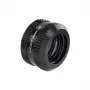 Barrow Hardtube Fitting 16 mm G1/4 inch — straight black compression fitting for 16mm rigid tubing