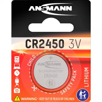 Ansmann Button Cell Battery 3V Lithium CR2450 (5020112)