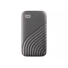 WD My Passport SSD WDBAGF0040BGY - SSD - encrypted - 4 TB - external (Portable) - USB 3.2 Gen 2 (USB-C Connector) - 256-Bit-AES - Grey
